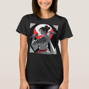 Sättet på samurai t shirt