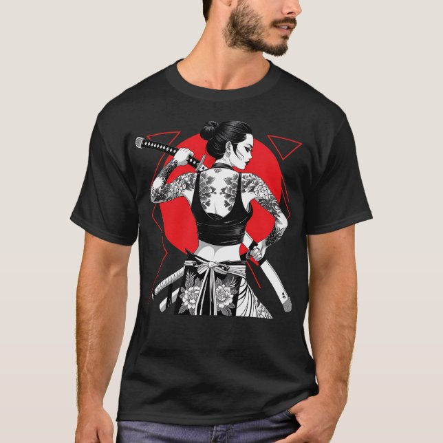 Sättet på samurai t shirt (Framsida)