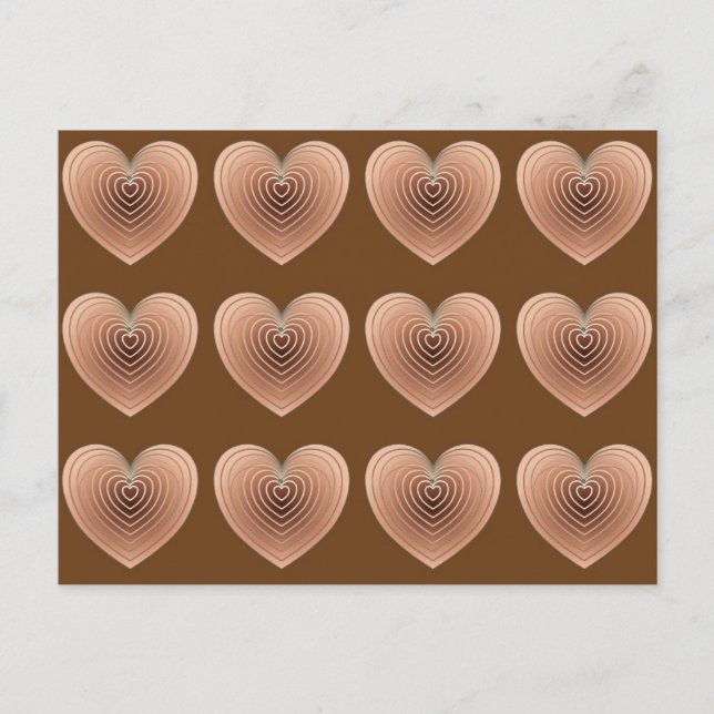 Satthjärnar i Chocolate Brown Vykort (Framsida)