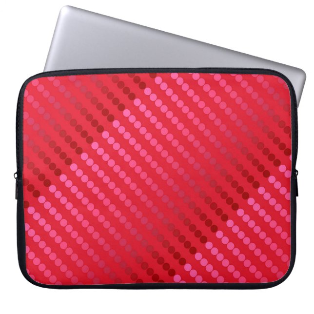 Satthundar - skuggor av djupt rött laptop sleeve (Framsidan)