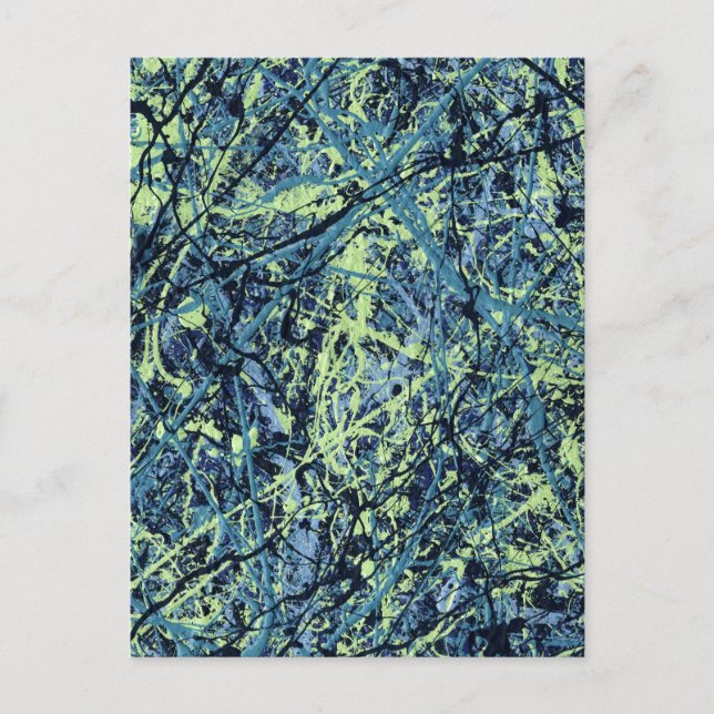 SATURATION (abstraktens konstform) ~ Vykort (Framsida)