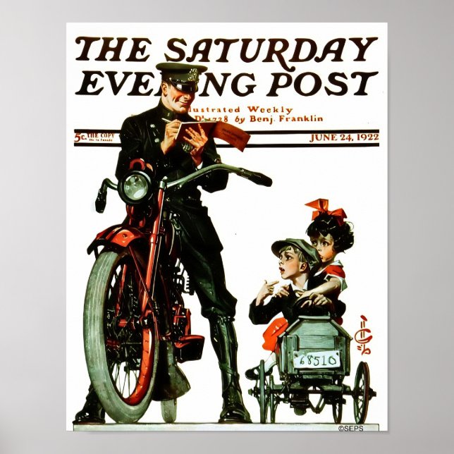 Saturday Evening Post Poster (Framsidan)