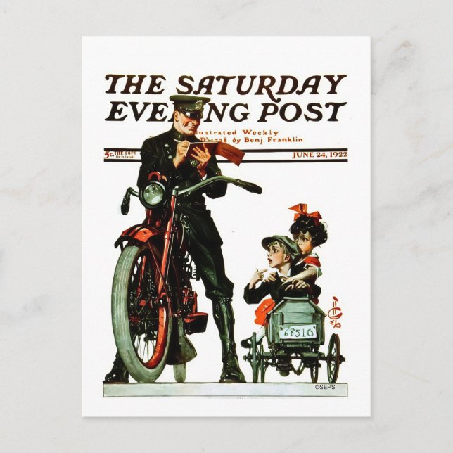 Saturday Evening Post Vykort (Framsida)