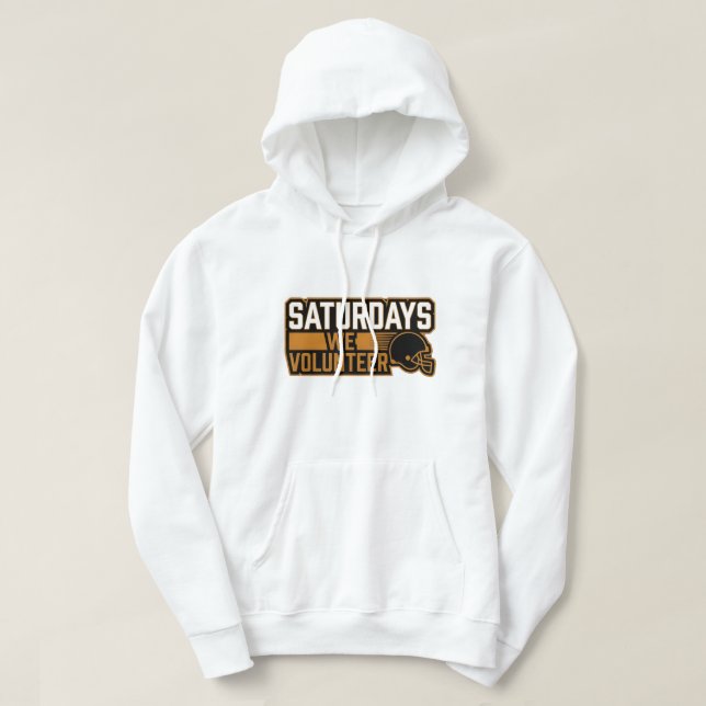Saturdays we Volunteers - Tennessee (UT) Football Hoodie (Design framsida)