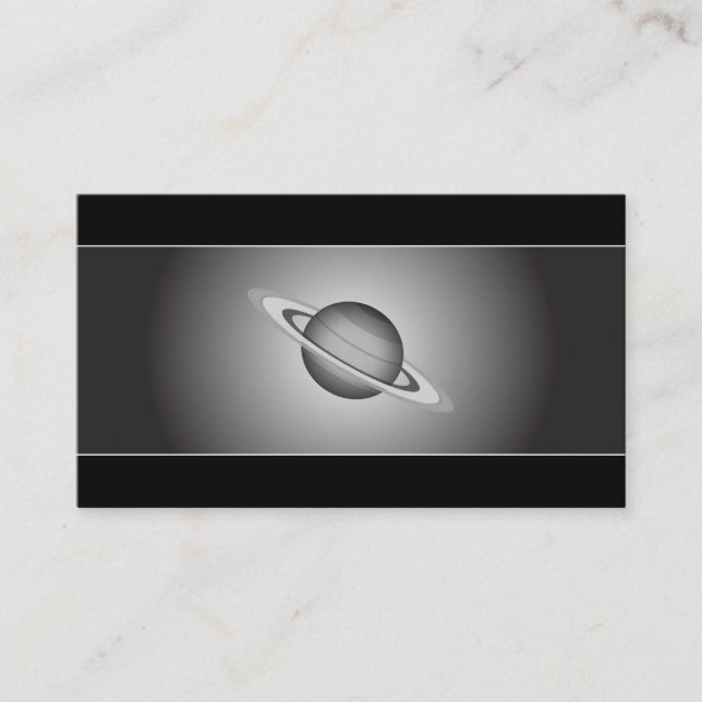 Saturn - astronomi visitkort (Framsida)