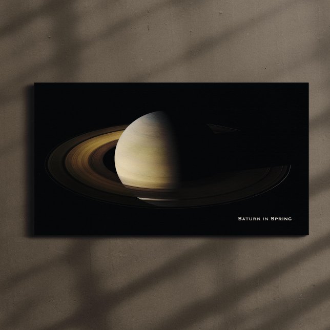 Saturn at Vår Equinox, Cassini-Huygens Canvastryck (Skapare uppladdad)