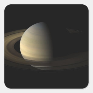 Saturn dagjämning fyrkantigt klistermärke