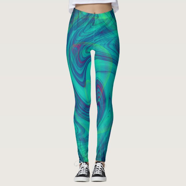 Saturn damasker leggings (Framsida)