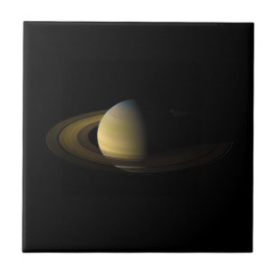 Saturn det sjätte planet från solen kakelplatta