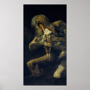 Saturn Devoring Hans Son by Francisco de Goya Poster