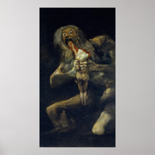 Saturn Devoring Hans son (Flegless High Quality) Poster