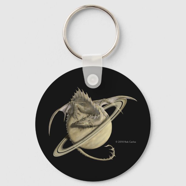 Saturn Dragon Keychain Nyckelring (Framsida)
