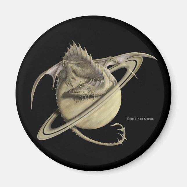 Saturn Dragon Magnet (Framsidan)