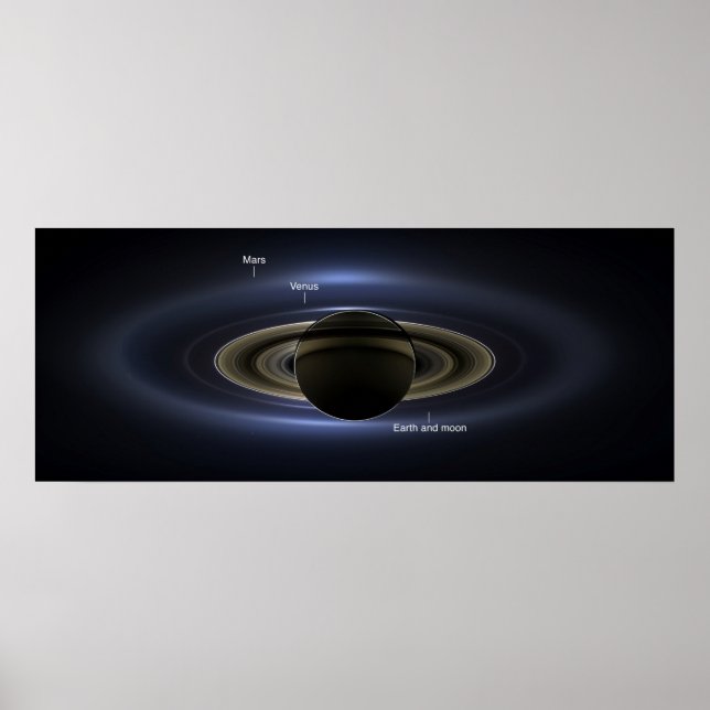 Saturn Eclipse 3 - Labeled Poster (Framsidan)
