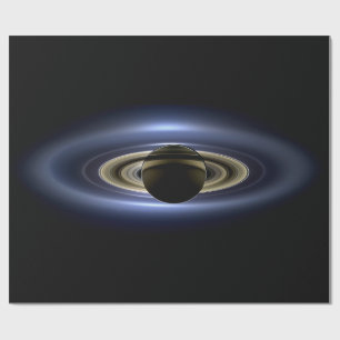 Saturn Eclipsed Sol från Cassini Orbiter Presentpapper