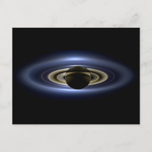 Saturn Eclipsed Sol från Cassini Orbiter Vykort
