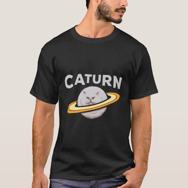 Saturn Exploration Astronomer Stars Galaxy Planet T Shirt (Framsida)