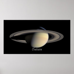 Saturn från Cassini Orbiter (2004-10-06) Poster