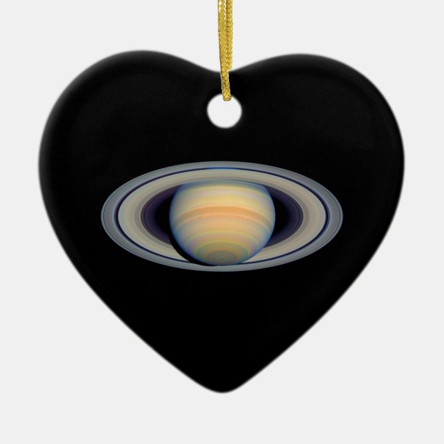 Saturn (Hubble teleskop) Julgransprydnad Keramik (Framsidan)