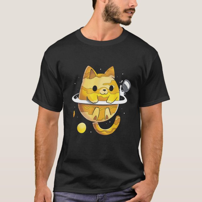 Saturn Katt T Shirt (Framsida)