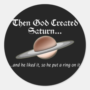 Saturn klistermärke 2