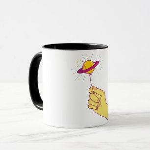 Saturn klubbaballong mugg
