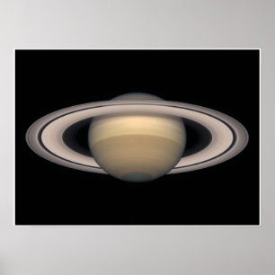 Saturn liten affisch - utrymme- och astronomigåva