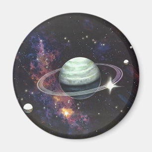 Saturn med ringar magnet