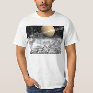 Saturn och Enceladus T-shirt