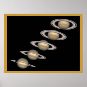 Saturn och ringar poster