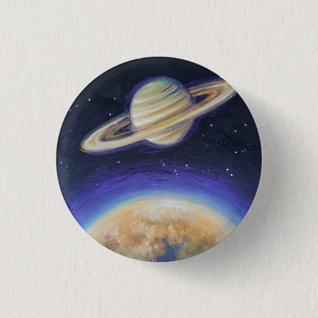 Saturn och Titan Knapp (Framsida)
