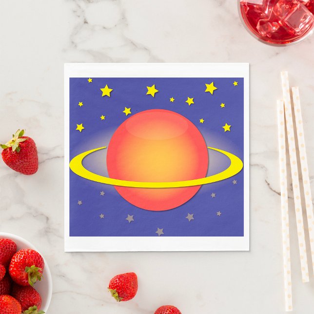 Saturn Papper Napkins Pappersservett (Skapare uppladdad)