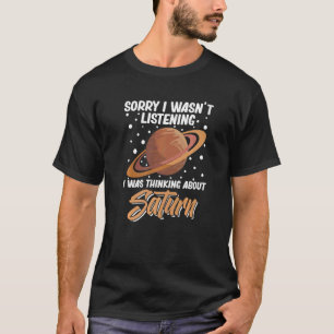 Saturn Planet Ring Solar System Gas Atmosphere Spa T Shirt