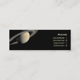Saturn profilerar kortet mini visitkort