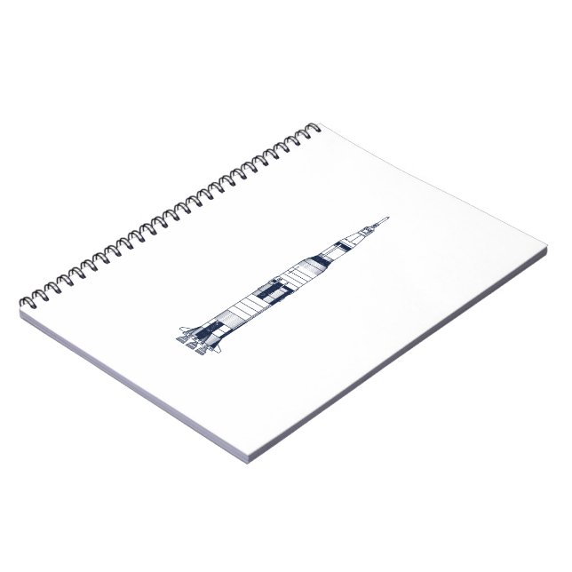 Saturn raket anteckningsbok (Vänstra Sidan)