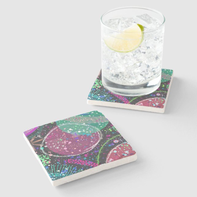 Saturn’s Rings: Maximalist Abstract Art  Stenunderlägg (Sidan)