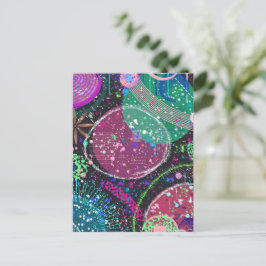 Saturn’s Rings: Maximalist Abstract Art Vykort