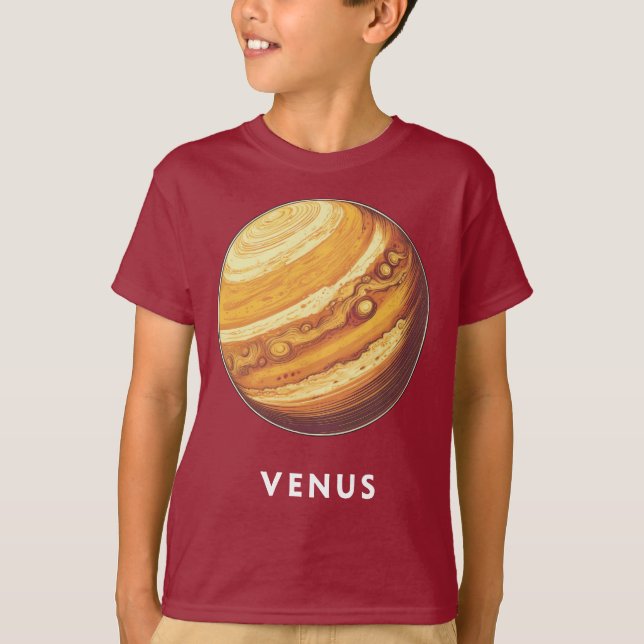 Saturn / Saturne - Classic Planet Tee T-Shirt (Framsida)