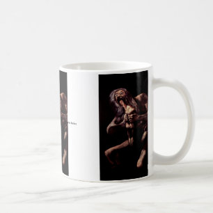 Saturn som slukar hans Son från Pinturasen Negras Kaffemugg