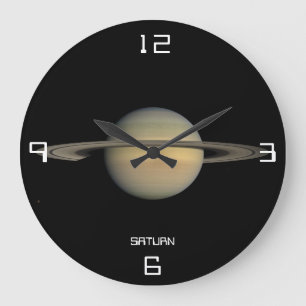 Saturn tar tid på den Astronomical väggen Stor Klocka