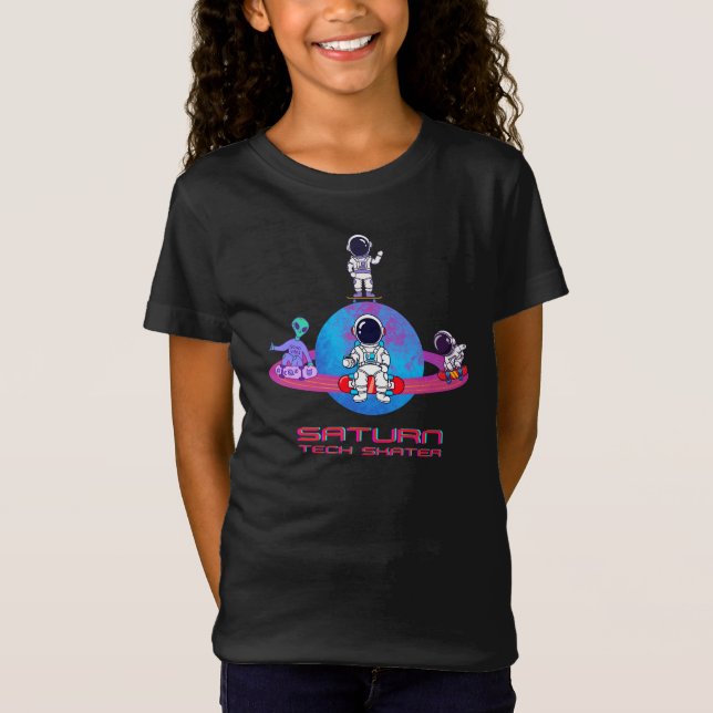 Saturn Tech-Skater T Shirt (Framsida)