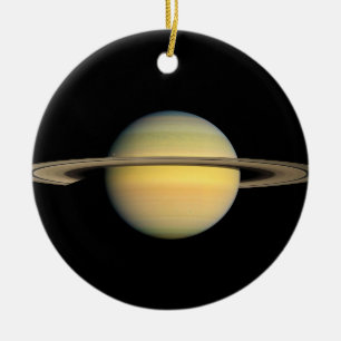 Saturn under dagjämning julgransprydnad keramik