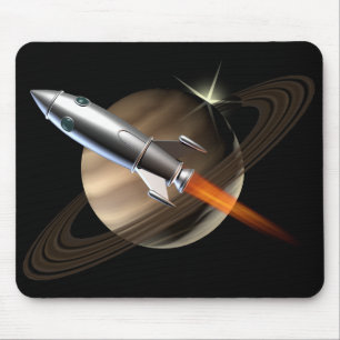 Saturn utrymmeraket musmatta