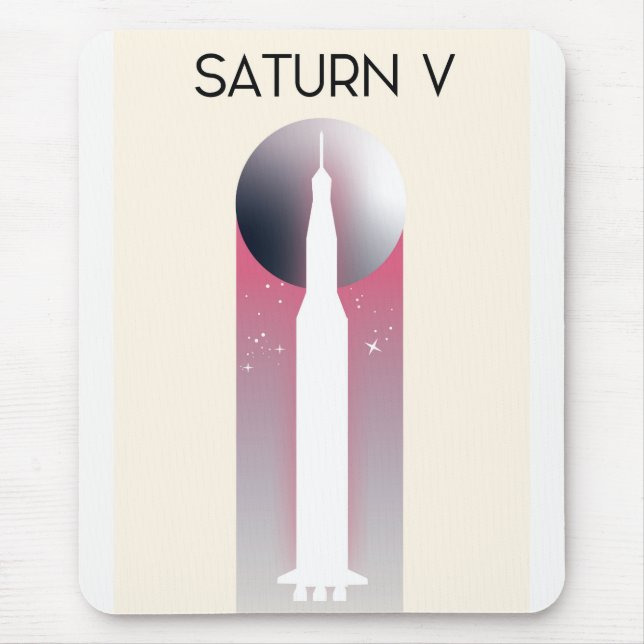 Saturn V Apollo Space Art Musmatta (Framsidan)