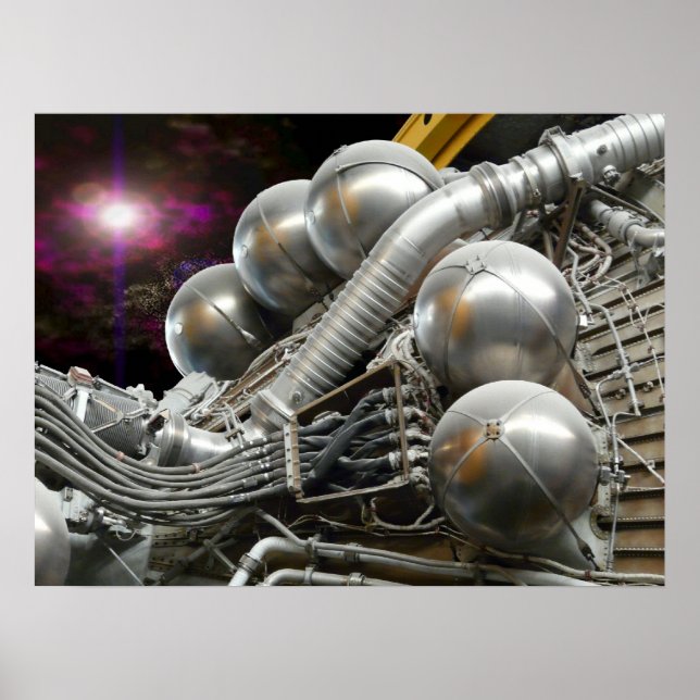 Saturn V Engine poster (Framsidan)