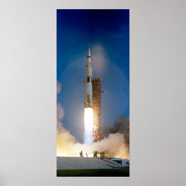 Saturn V Launch Måne Uppdrag Poster (Framsidan)