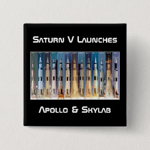 Saturn V Måne Rocket Launches Knapp