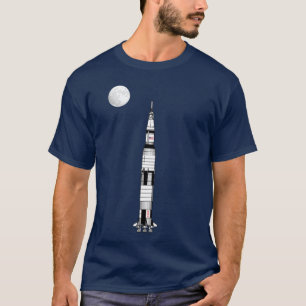Saturn V raket, Apollo 11 månelandning och måne: T Shirt