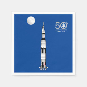 Saturn V-raketer, Apollo 11 Måne Landning och Måne Pappersservett