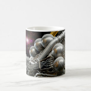 Saturn V raketmotor Kaffemugg